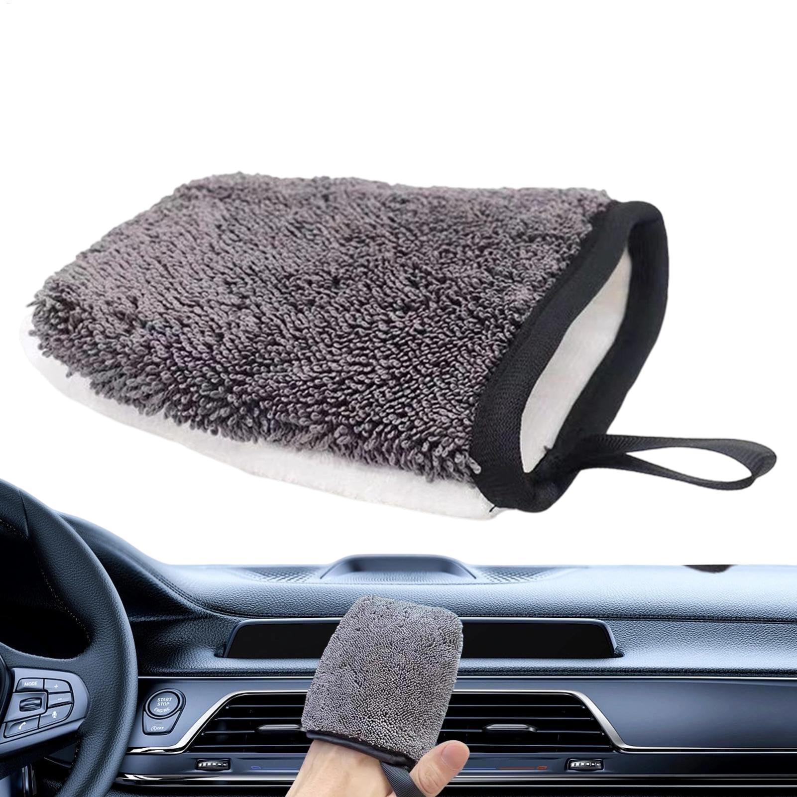 Car Detailing Brush - Guanto in Microfibra per Auto, Spazzola