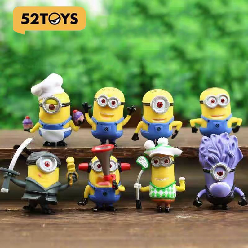 Car Accessories Xmas - Set di 8 Pezzi 52TOYS Minions,
