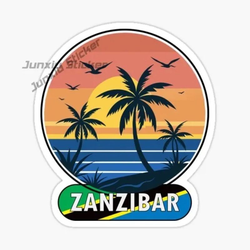 Car Accessories Zanzibar - Adesivo per Auto in Vinile con