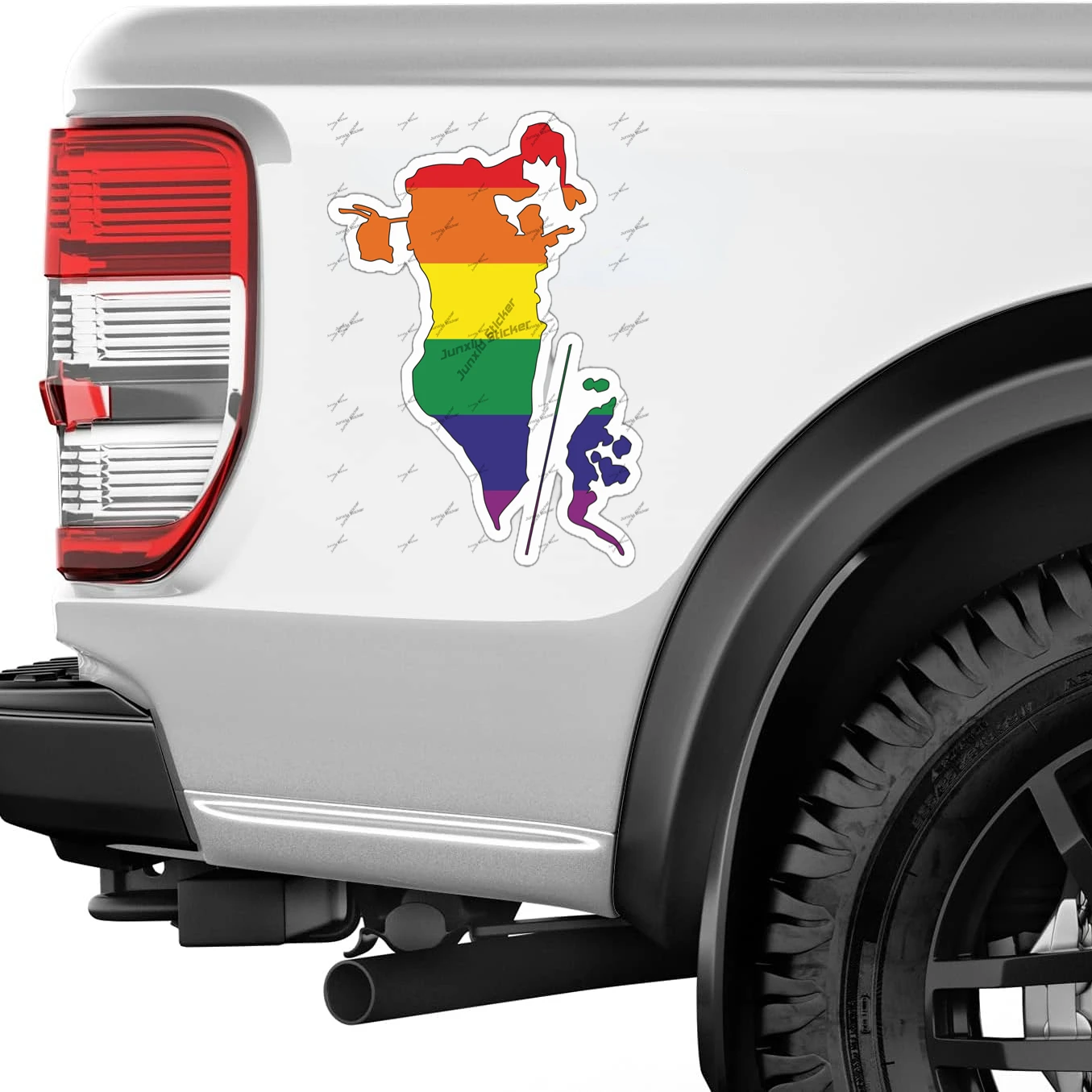 Bahrain Gay Rainbow outline Fl - Car Accessories Bahrain recensione e prezzo