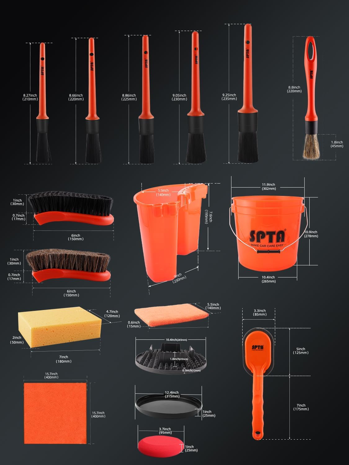 SPTA Set da 31 Pezzi per Lavag - Car Detailing Brush recensione e prezzo