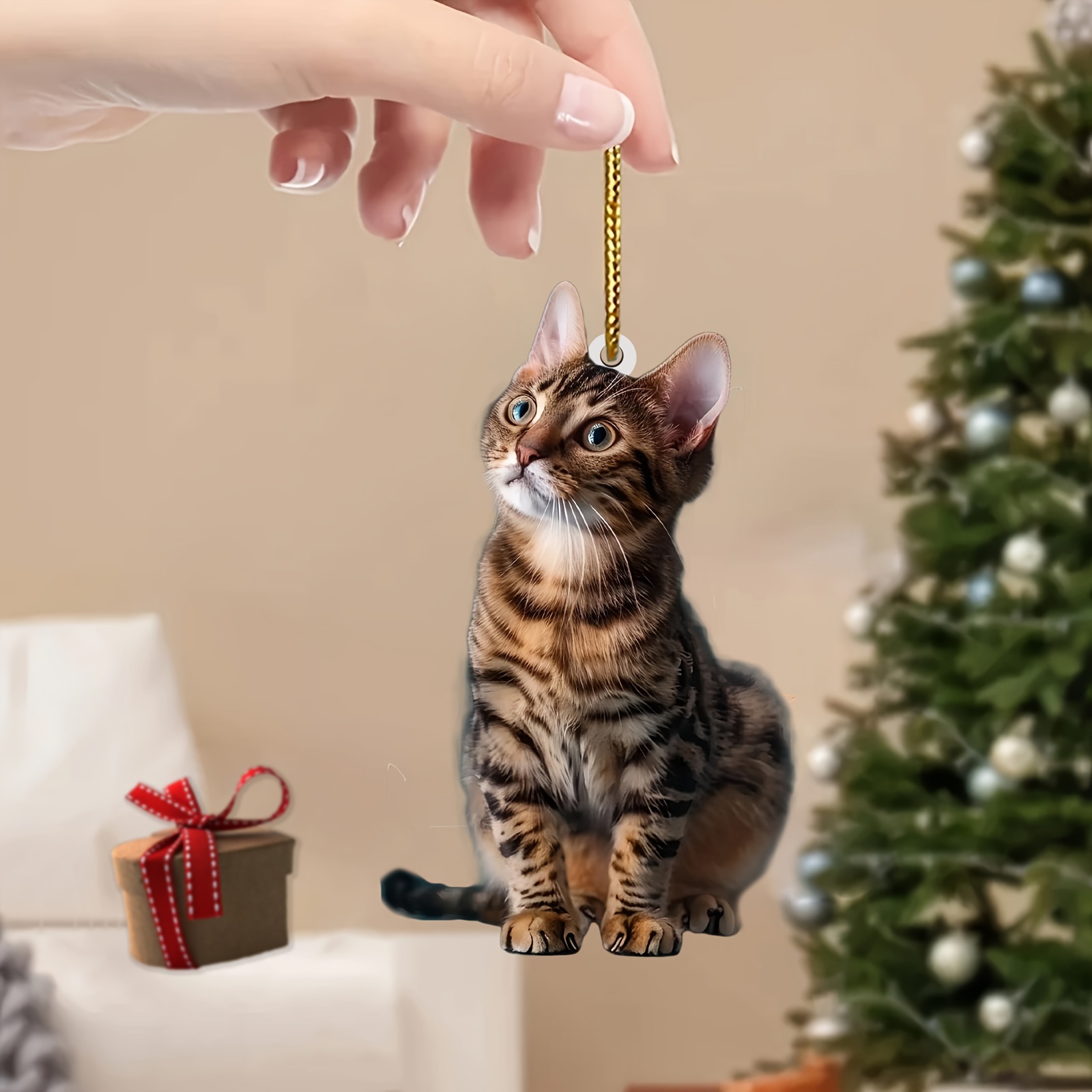 3 pezzi 2D piatto gatto ciondo - Car Accessories Xmas recensione e prezzo